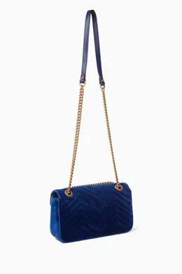Royal blue gucci bag hot sale