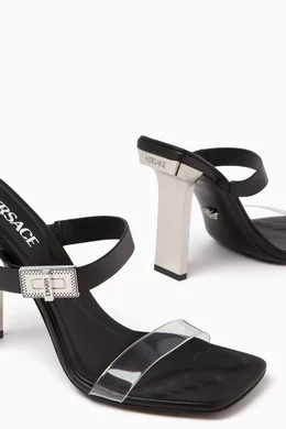 Buy Versace Multicolour Slice 105 Mule Sandals in Plexi Leather for Women Online Ounass Kuwait