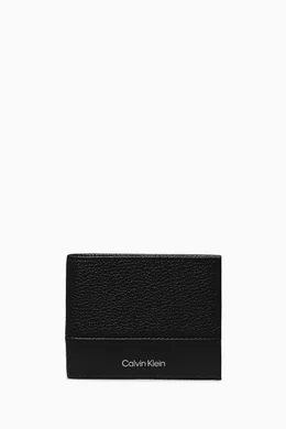 Buy Calvin Klein Black RFID Slimfold Wallet in Leather for Men Online Ounass Kuwait