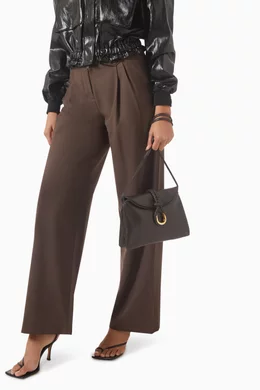 Buy Bottega Veneta Brown Small Liberta Crossbody Bag in