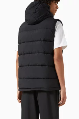 Buy Calvin Klein Performance Black Padded Hooded Vest in Nylon for Men Online Ounass Kuwait