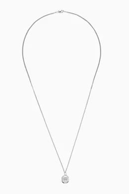 【Miansai】Empire Nyle Necklace,Sterling Silver Gemini Nyle Pendant Necklace, Sterling Silver | Men's