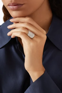 Buy Maison H Jewels Silver Skin Diamond Pinky Ring in 18kt White