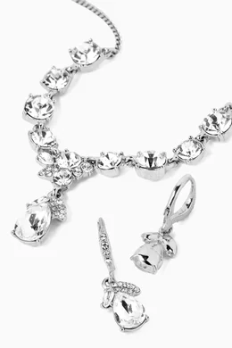Buy Givenchy Pre Loved Silver Givenchy Earrings Necklace Set for Women Online Ounass Kuwait