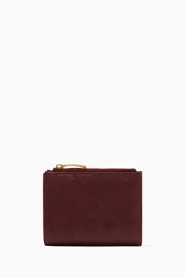 財布・小物その他 BOTTEGA VENETA Woman Wallet Burgundy 742330VCPP3 2247 Bottega Veneta® Women's Intrecciato Small Bi-Fold Wallet in