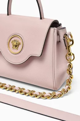 Buy Versace Pink Small La Medusa Top handle Bag in Calf Leather for Women Online Ounass Kuwait