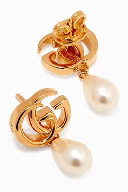 Gucci pearl drop earrings hotsell