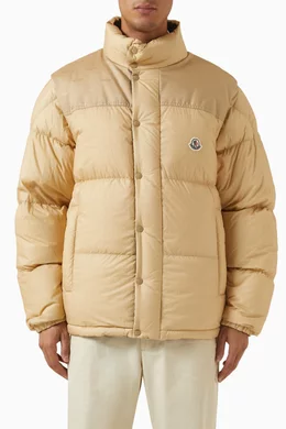Buy Moncler Neutral Verone Reversible Down Jacket for Men Online Ounass Kuwait