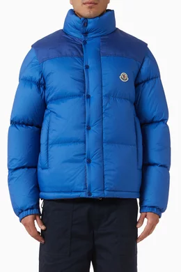 Buy Moncler Blue Verone Reversible Down Jacket for Men Online