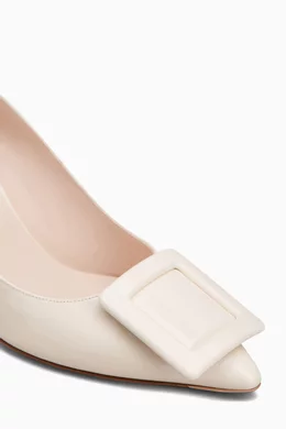 Buy Roger Vivier Neutral Viv' In The City Pumps in Patent Leather