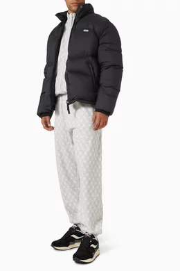 Buy Kith Black Corey Puffer Jacket in Stretch Taffeta for Men