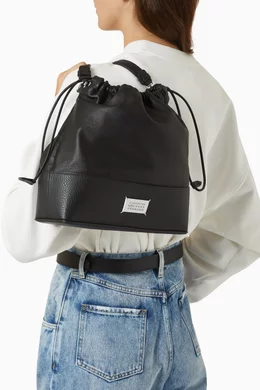 Buy Maison Margiela Black Small 5AC Daily Drawstring