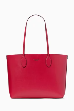 Buy Kate Spade New York Red Large Bleecker Tote Bag in Saffiano