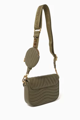 Buy Louis Vuitton Pre-Loved Green New Wave Multi Pochette Bag in