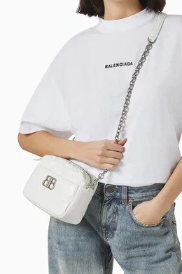 Balenciaga white camera bag outlet