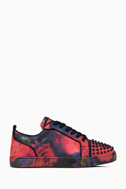 Buy Christian Louboutin Multicolour Louis Junior Spikes Sneakers