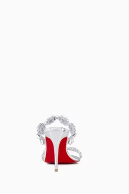 Louboutin silver sandals clearance