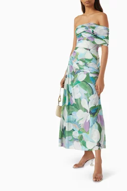 acler richdore maxi dress Acler in Tokyo, featuring the 'Richdore Maxi Dress' in Cornily Meadow. An  off the shoulder gown, crafted from delicate mesh and lined with soft  jersey., , Shop the 'Acler in Tokyo' edit via the link