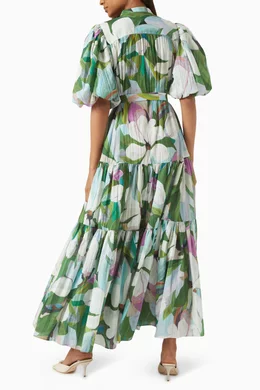 Buy Acler Multicolour Roade Maxi Dress in Pliss for Women Online | Ounass  Kuwait