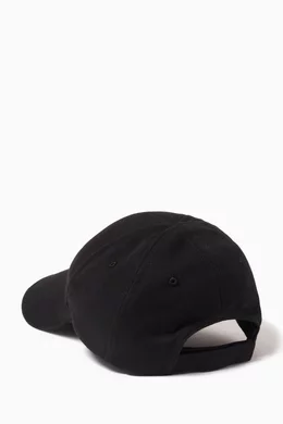 Buy Balenciaga Black Loop Sports Icon Embossed Cap in Cotton for