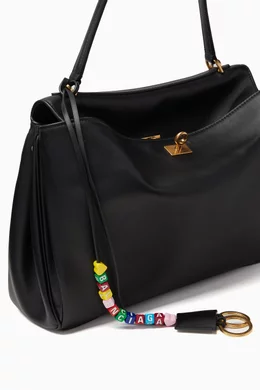 Buy Balenciaga Black Rodeo Cloche Clé Keyring Charm in