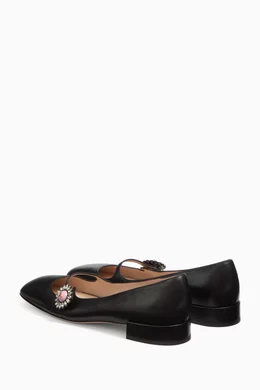 【関税＆送料込み】Valentino Garavani Mary-Jane Preshoes Le VALENTINO GARAVANI Preshoes Leather Mary Jane Pumps | Holt