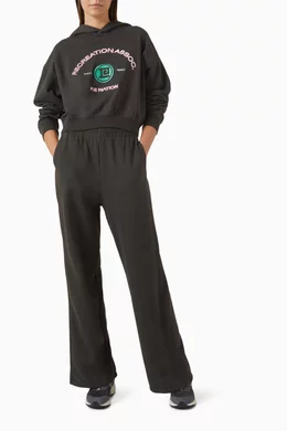 Buy Nation Grey Crescent Logo Hoodie in Organic Cotton for - Main Image