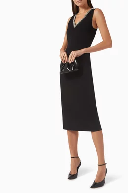 knee length dresses for ladies Kyra Midi Dress ~ Tangerine main image 0