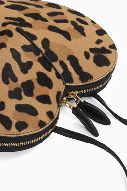 LE COEUR LEOPARD HAIRCALF SHOULDER BAG