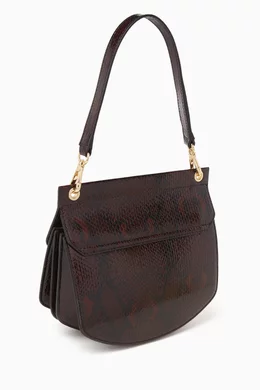 バッグ・カバンその他 Apo G Small Wallet On Chain - Ganni - Synthetic - Burgundy Dark Burgundy Burgundy Snake Small Apo-G Bag | GANNI US