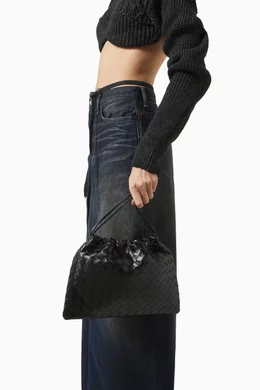 Buy Bottega Veneta Black Medium Dustbag in Intrecciato