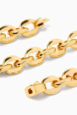 Buy Bottega Veneta Gold Shape Chain Bracelet in 18kt Gold