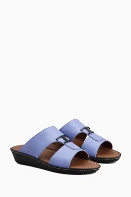 Buy Tod's Blue T Timeless Sandals in Leather for Men Online