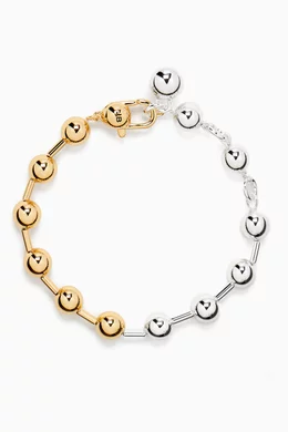 Buy Jenny Bird Multicolour Celeste Two-tone Bracelet in Gold