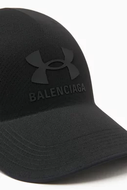 Buy Balenciaga Black x Under Armour® Molded Cap in Nylon for