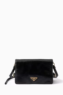 Prada flap shoulder bag shop