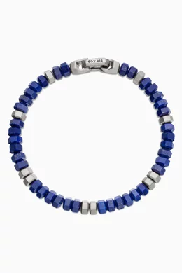 Buy David Yurman Black Spiritual Hex Lapis Beaded Bracelet in