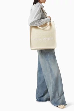 Buy Maison Margiela Neutral Cabas Vertical Shopping Bag in