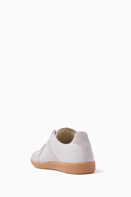 Buy Maison Margiela Purple Replica Sneakers in Nappa & Suede