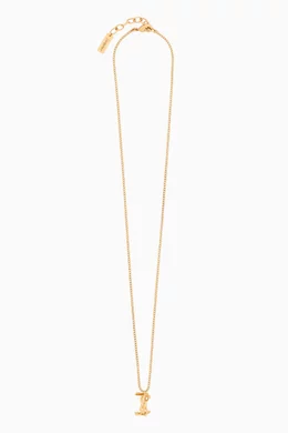 アクセサリーその他 SAINT LAURENT 'Cassandre' necklace Gold Cassandre necklace in gold - Saint Laurent | Mytheresa