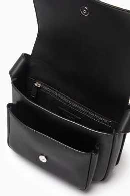 Buy SAINT LAURENT Black Small Messenger Bag in Smooth