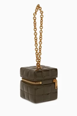 【SAINT LAURENT】cassandre matelasse carre mini cube CASSANDRE MATELASSÉ CARRÉ mini cube in lambskin | Saint