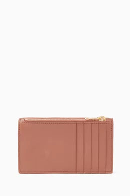 Buy SAINT LAURENT Pink Cassandre Fragments Flap Card Case in