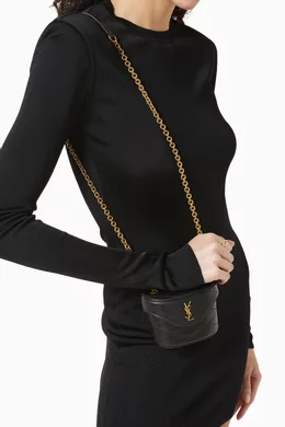 VIP【送料関税込】SAINT LAURENT SADE LEATHER MICRO BAG SAINT LAURENT micro Sade Tube bag | REVERSIBLE