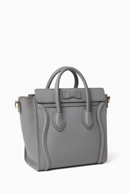Celine nano luggage leather tote best sale
