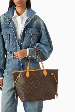 Buy Louis Vuitton Pre-Loved Brown Neverfull MM Monogram Tote Bag