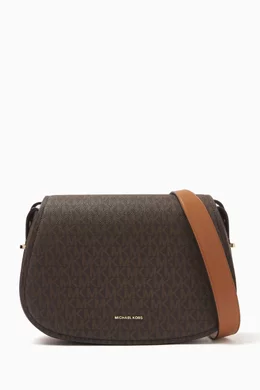 Michael kors lydia logo shoulder bag shop