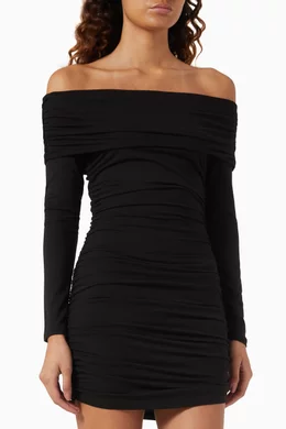 Buy Reformation Black Brooks Knit Mini Dress in Stretchy-jersey for Women  Online | Ounass Kuwait