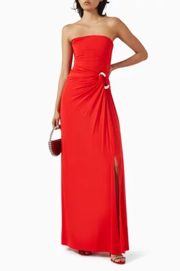 chinese dress ladies Karma Strapless Maxi Dress main image 1