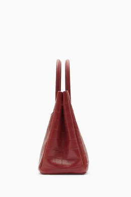 トートバッグ SMALL ROCKING HORSE TOTE BAG Buy Burberry Red Small Rocking Horse Tote Bag in Croc